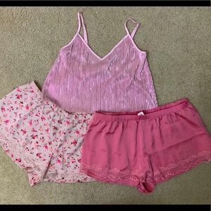 Victoria’s Secret sleep shorts + tank ( set of 3)